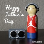 Happy Father’s Day» Custom Peg Doll